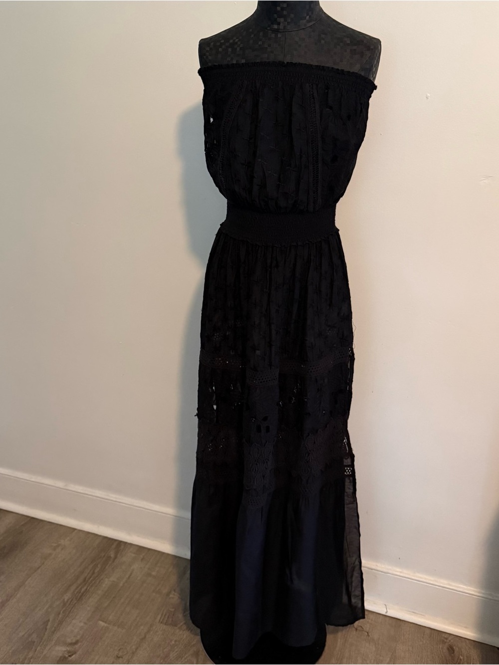 Ramy Brook Cambridge Lace Inset Strapless Dress - Picture 4 of 16